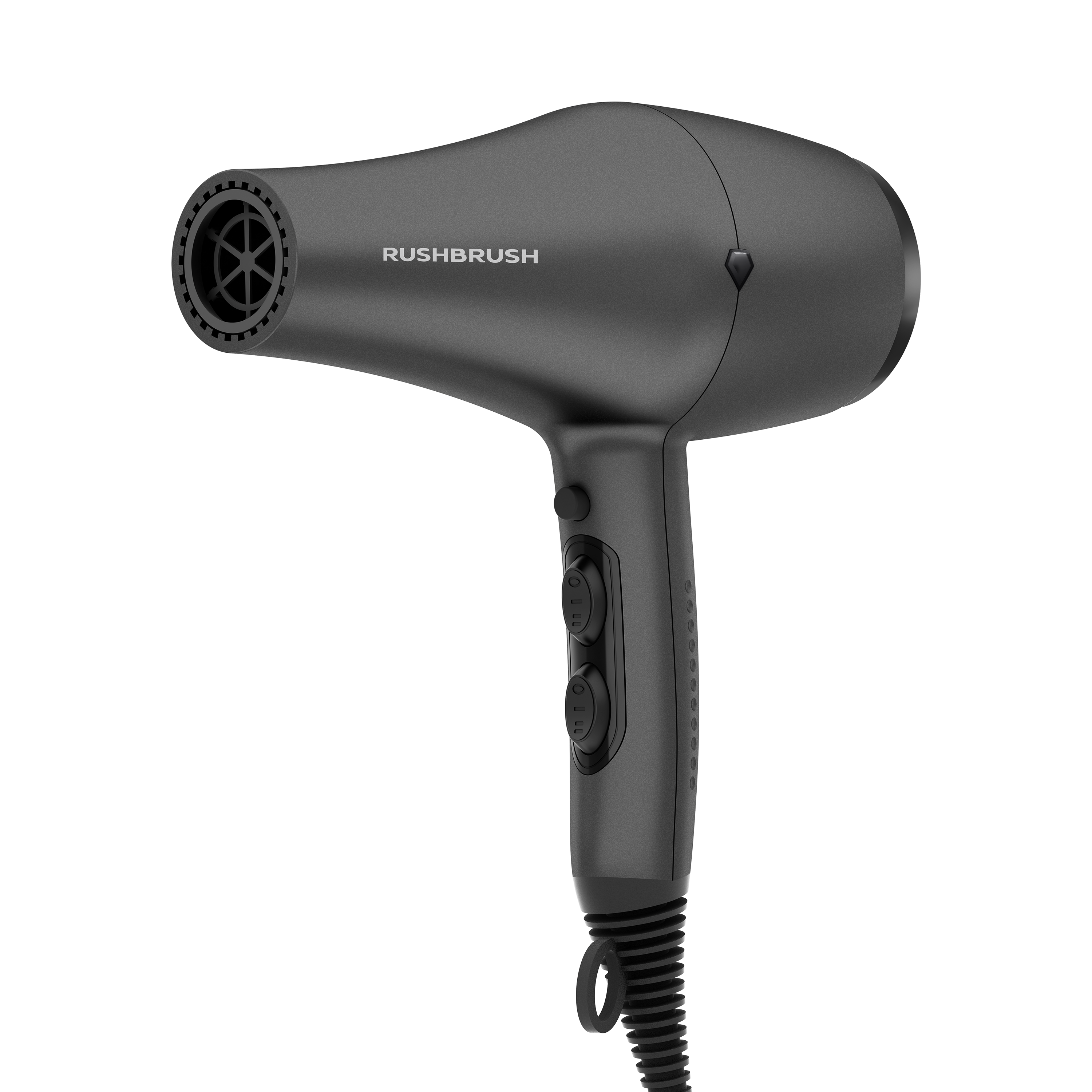 Rush Brush D3 K Hair Dryer with Attachments, 3000 Watt - Black Rush Brush D3 K Hair Dryer with Attachments, 3000 Watt - Black